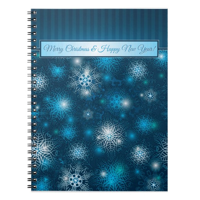 White Christmas & Happy New Year Notebook (Front)
