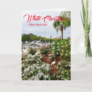 White Christmas Hilton Head Style! South Carolina  Holiday Card