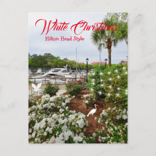 White Christmas Hilton Head Style! South Carolina  Holiday Postcard