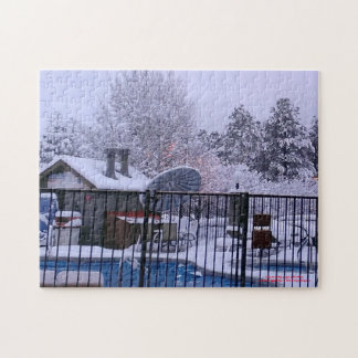 White Christmas in Arizona Jigsaw Puzzle