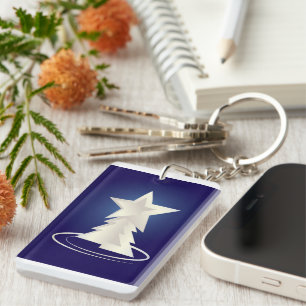 White Christmas Key Ring