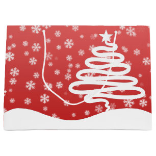 White Christmas Large Gift Bag