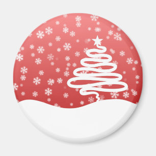 White Christmas Magnet