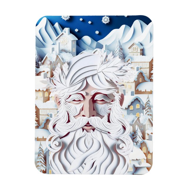 WHITE CHRISTMAS MAGNET (Vertical)