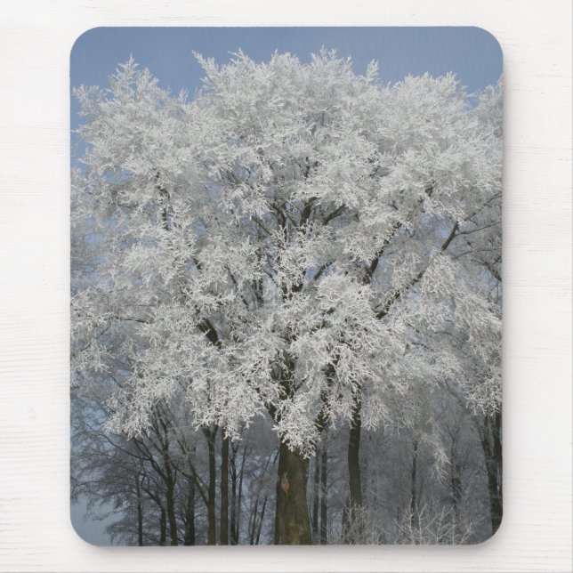 White Christmas Mouse Pad (Front)