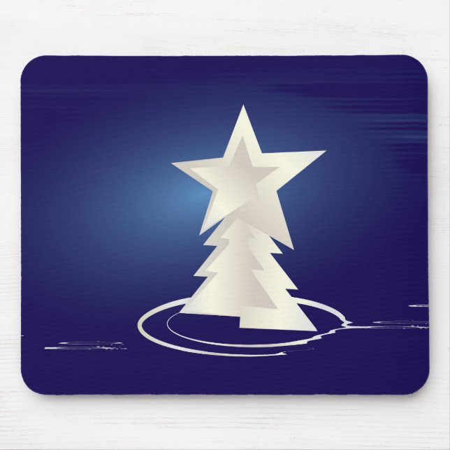 White Christmas Mouse Pad (Front)