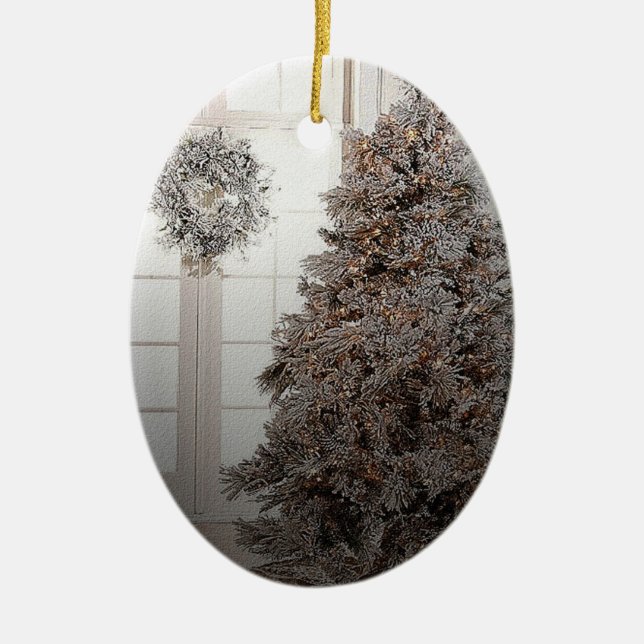 White Christmas Ornament (Front)