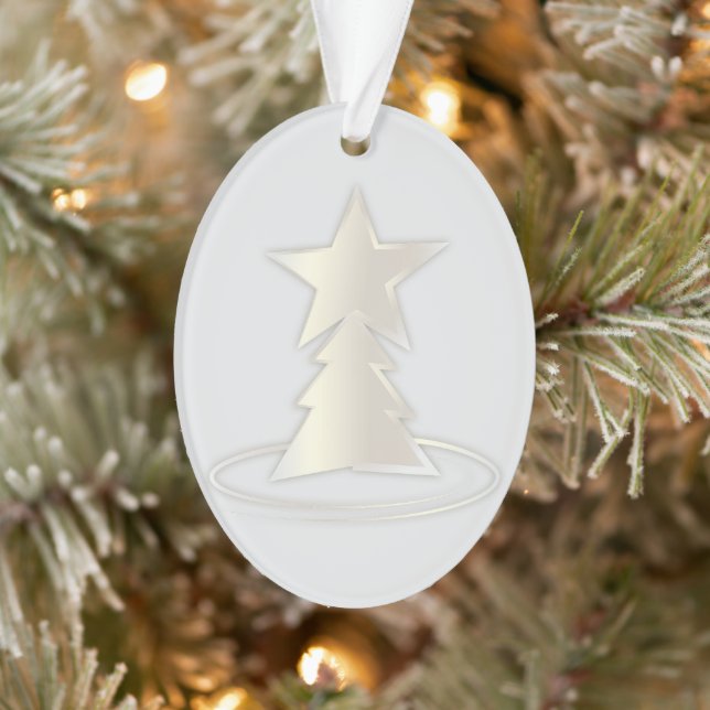 White Christmas Ornament (Tree)