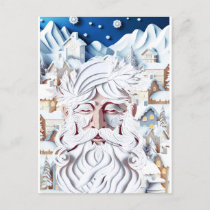 WHITE CHRISTMAS POSTCARD