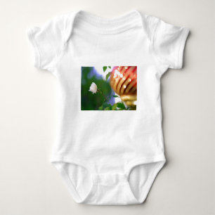 White Christmas Rose Baby Bodysuit