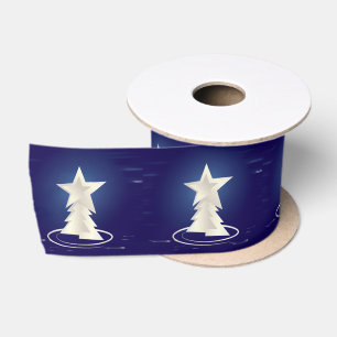 White Christmas Satin Ribbon