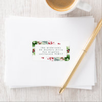 White Christmas Simple Holiday Address