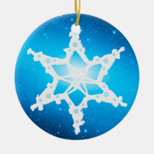 WHITE CHRISTMAS Snowflake Ornament 4