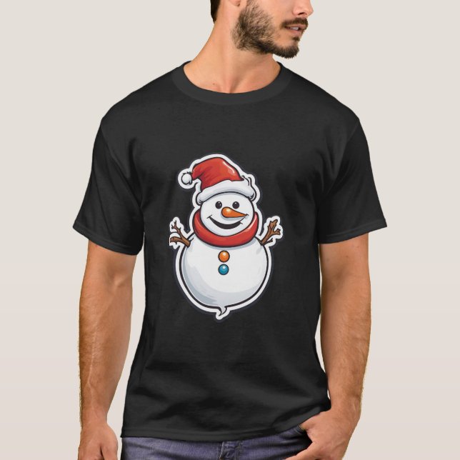 White Christmas T-Shirt | Festive Holiday Tee | Ce (Front)