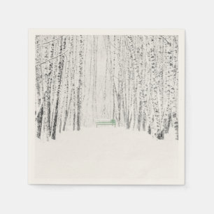 White Christmas Tale Napkin