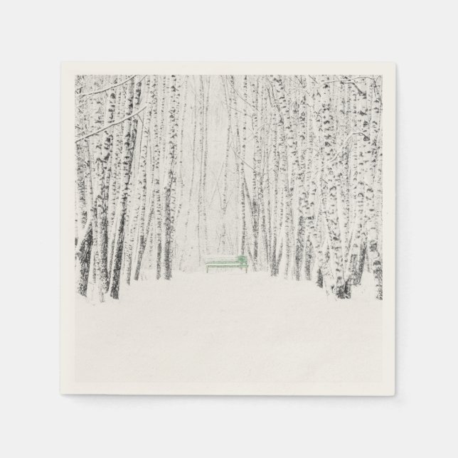 White Christmas Tale Napkin (Front)