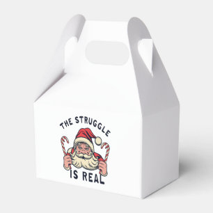 white Christmas, THE STRUGGLE IS REAL Favour Box