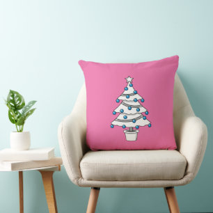 White Christmas Tree Cushion