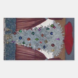 White Christmas Tree Stickers
