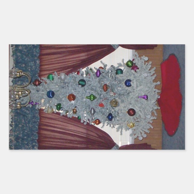 White Christmas Tree Stickers (Front)