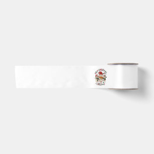 white Christmas ;UGLY CHRISTMAS Satin Ribbon