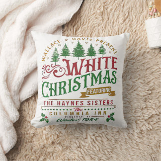 White Christmas Wallace And Davis Haynes Sister Cushion