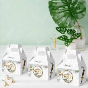 White Christmas Wedding Favour Box