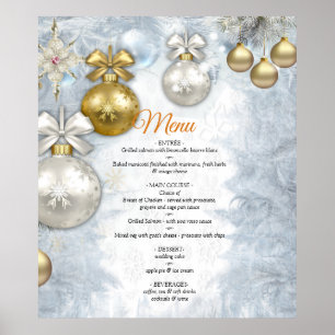 White Christmas Wedding Poster