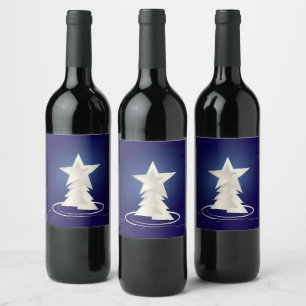 White Christmas Wine Label