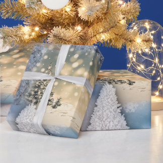 White Christmas Wrapping Paper