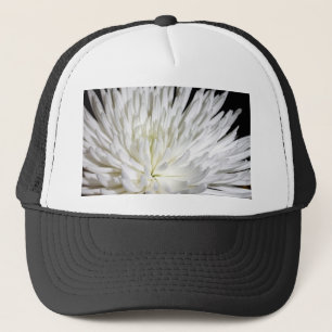 White Chrysanthemum Flower Mums Flowers Photo Trucker Hat