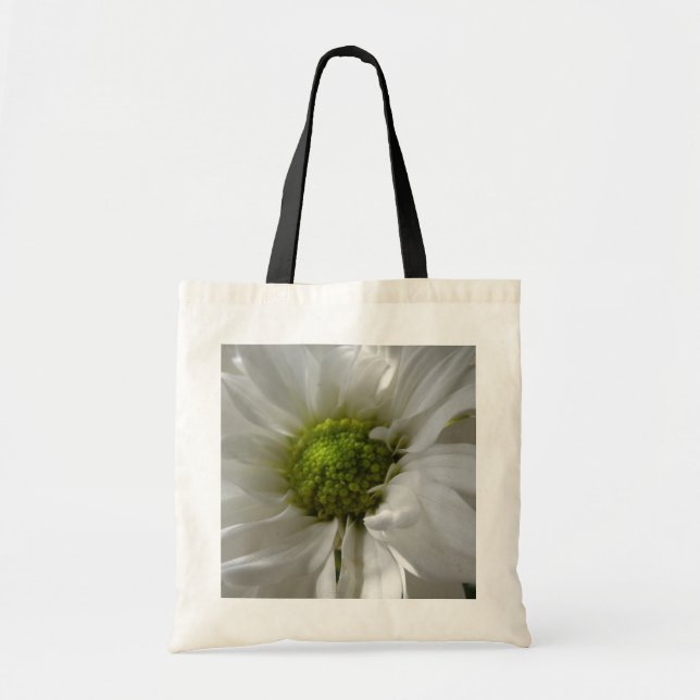 White Chrysanthemum Tote Bag (Front)