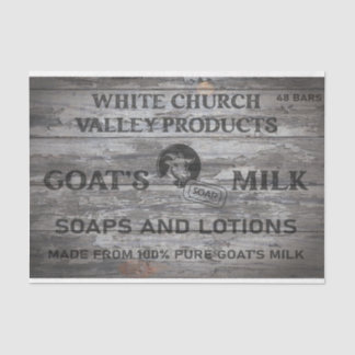White Church Goat's Milk Decoupage Paper