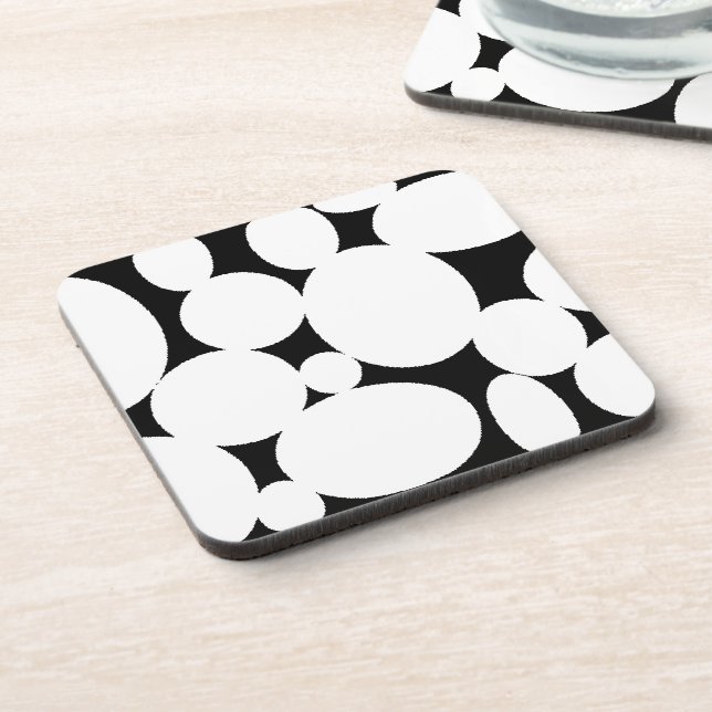 WHITE CIRCLES COASTER (Left Side)