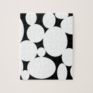 WHITE CIRCLES JIGSAW PUZZLE