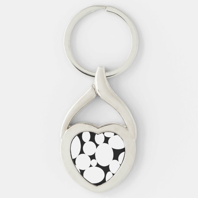 WHITE CIRCLES KEY RING (Front)