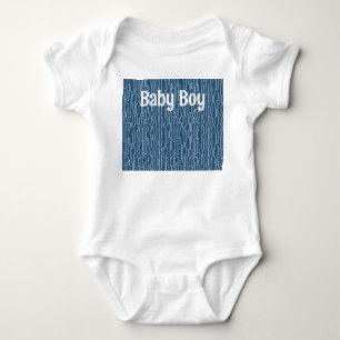 White Circuit Lines  Baby Bodysuit