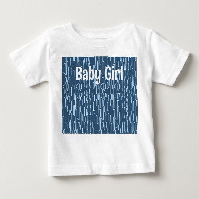 White Circuit Lines  Baby T-Shirt (Front)