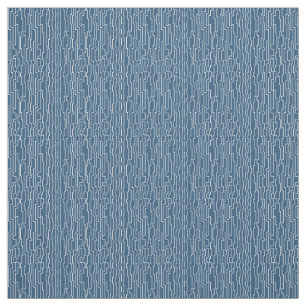 White Circuit Lines  Fabric