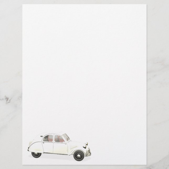White Citroen 2CV (Front)