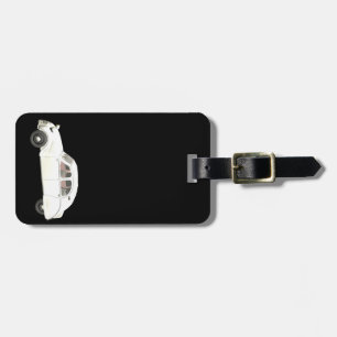 White Citroen 2CV deux chevaux Luggage Tag