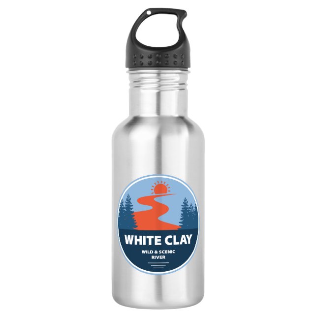 White Clay Wild And Scenic River 532 Ml Water Bottle (Front)