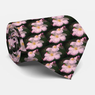 White Clematis Flower Pair Tie