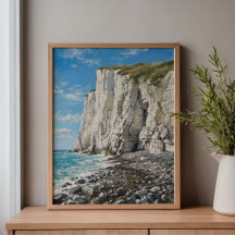 White Cliffs of Dover Beach Art