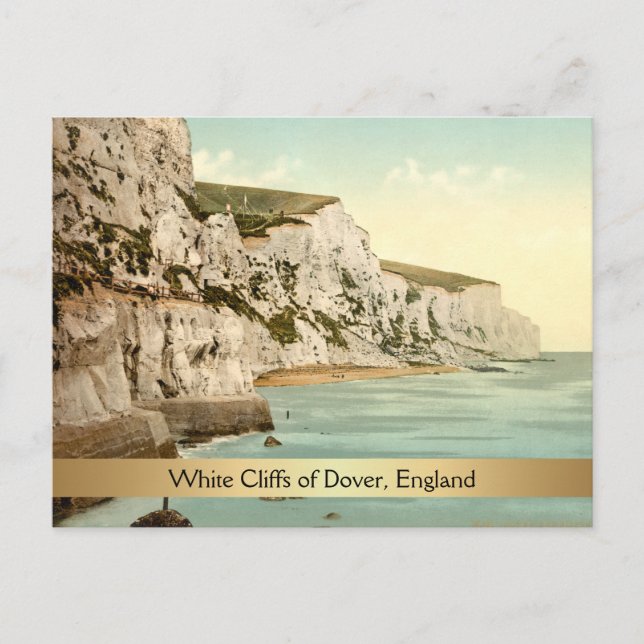 White Cliffs of Dover, Kent, England Postcard (Front)