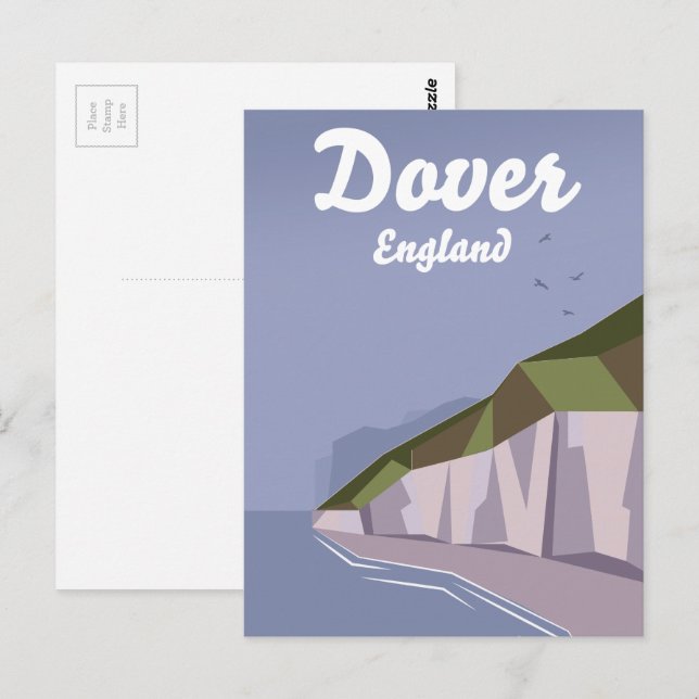 White Cliffs of Dover travel poster Postcard (Front/Back)