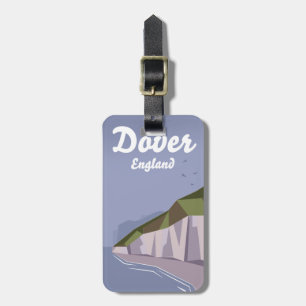 White Cliffs of Dover travel poster Two-Tone Coffe Luggage Tag