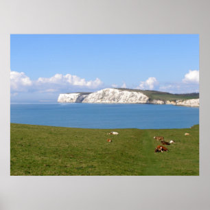 White cliffs of the Isle of Wight Poster