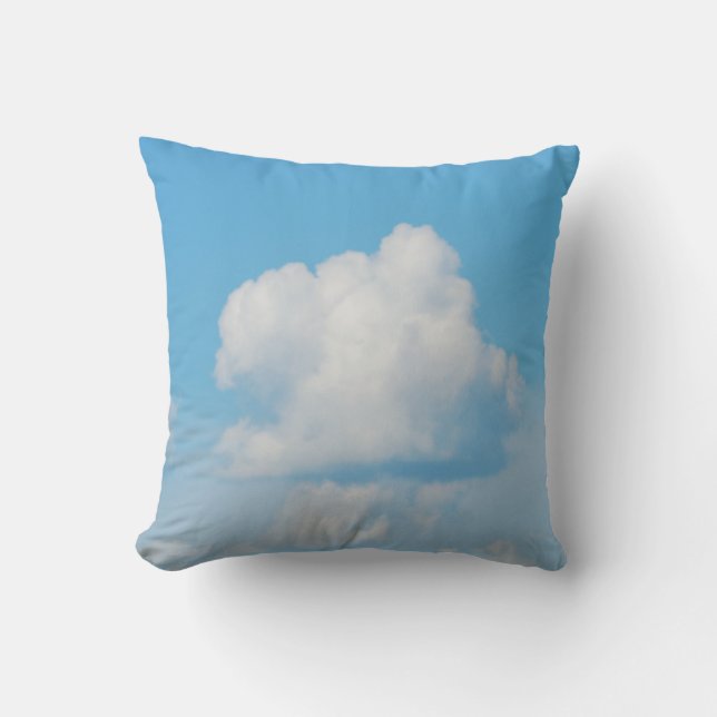 white cloud blue sky cushion (Front)