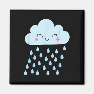 White Cloud Rain Drop Costume Christmas Halloween Magnet